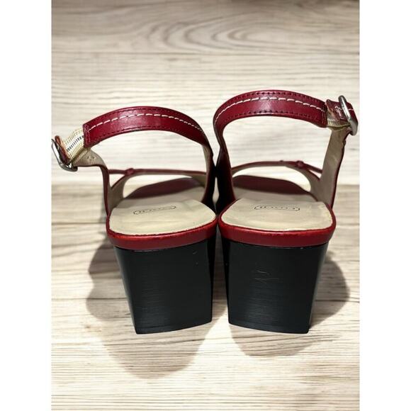 NWOT Vintage Coach J234 Nora Open Toe Sling Back Shoes - Size 6.5 B - Picture 4 of 9